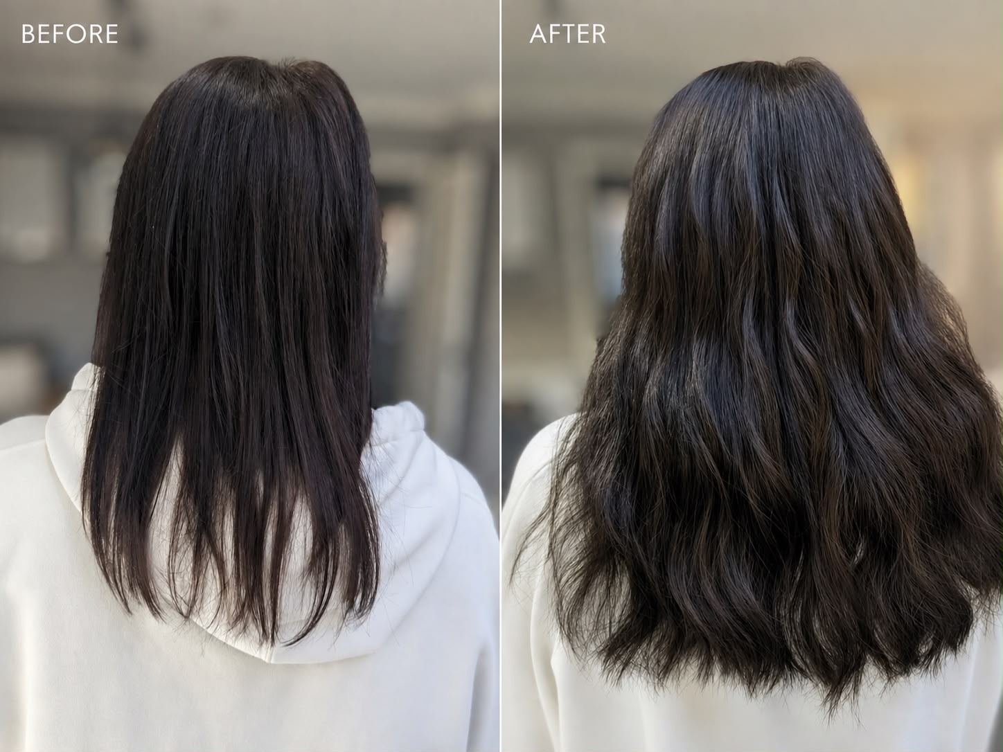 HI Hair dark brown transformation